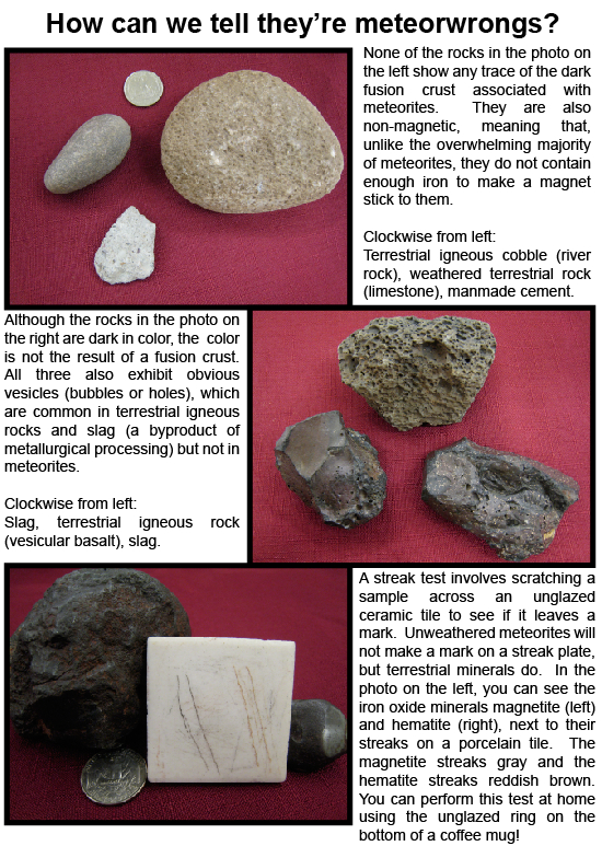 Meteorites are not white or whitish, certainly on the exterior