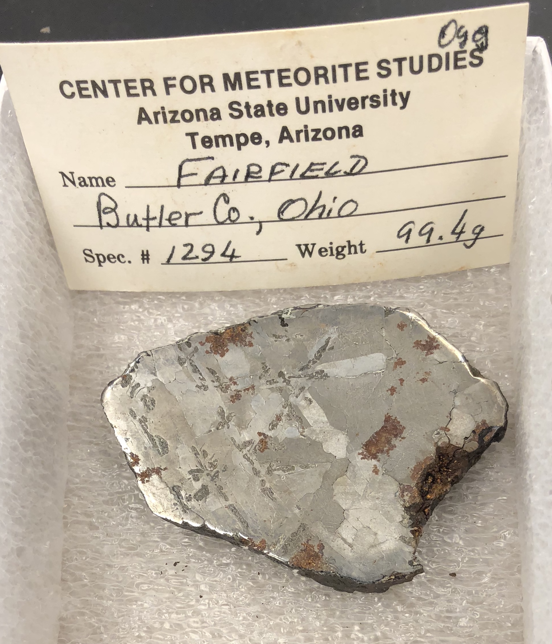 Fairfield Meteorite