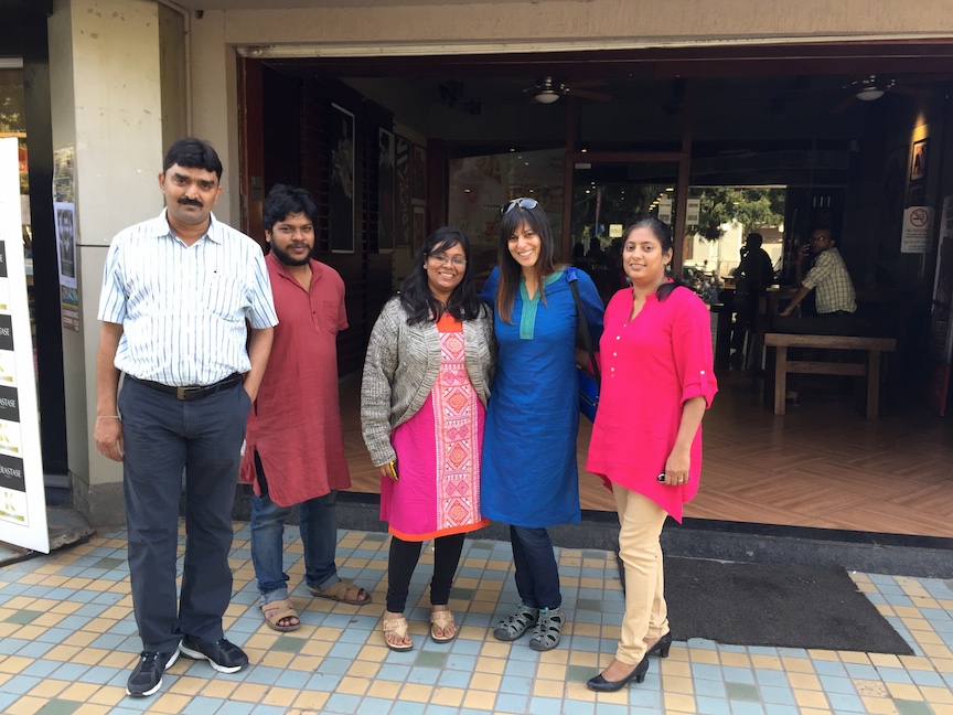 With colleagues from Physical Research Laboratory, Ahmedabad. From left: Vinai Rai, Lalit Shukla, Jinia Sikdar, Meenakshi Wadhwa, and Kuljeet Marhas; Dr. Marhas is serving as my faculty host at the PRL.