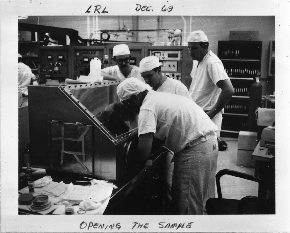 LRL opening the sample